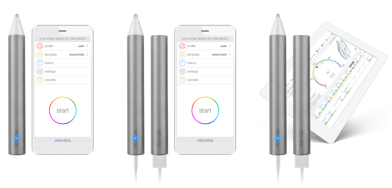 Vitastiq hoje — dispositivos lado a lado